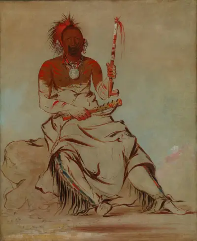 Te-Ah’-Ke-Ra-Lée-Re-Coo, The Cheyenne, a Republican Pawnee av George Catlin