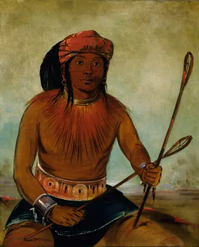 Tul-Lock-Chísh-Ko, Drinks The Juice of The Stone av George Catlin