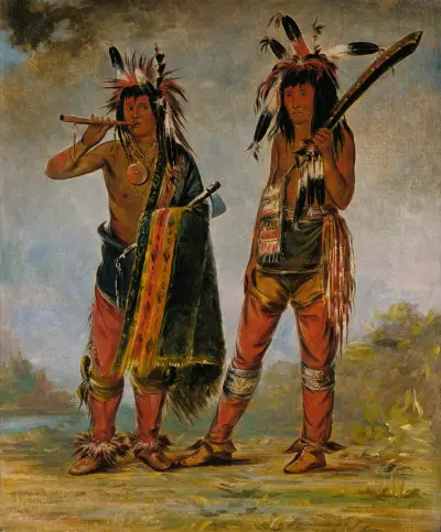 Två unga män av George Catlin