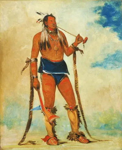 Wah-Chee-Háhs-Ka, Man Who Puts All Out of Doors av George Catlin