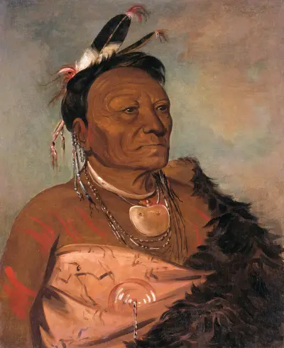 Wee-Tá-Ra-Shá-Ro, stamhövding av George Catlin