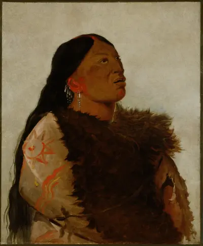 Hustru till de sex av George Catlin