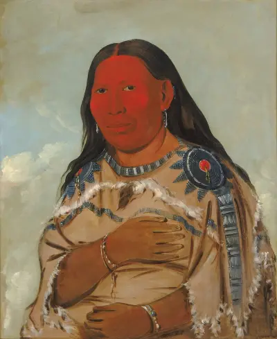 Två kråkors hustru av George Catlin