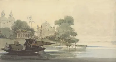 En flod på Ceylon av George Chinnery
