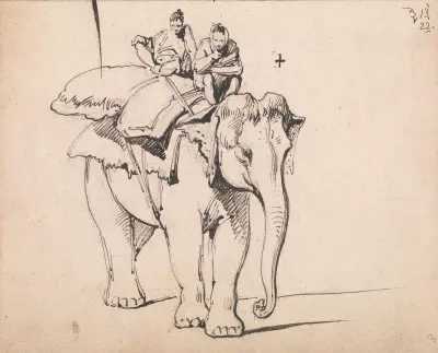 An Elephant av George Chinnery