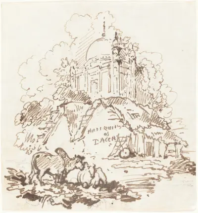 Antiquities of Dacca av George Chinnery