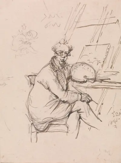 Self Portrait, 1848 av George Chinnery
