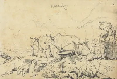 Tre tjudrade kor av George Chinnery