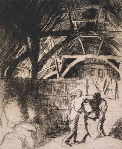 Filling sacks av Sir George Clausen