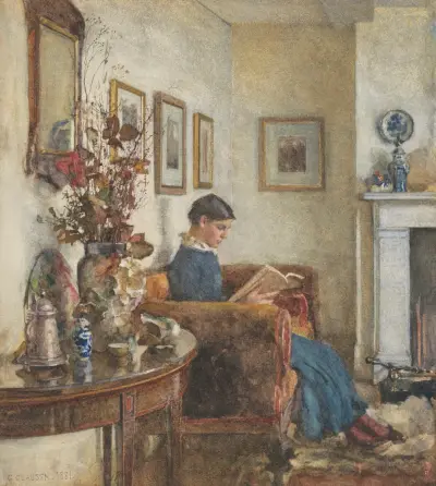 Interior av Sir George Clausen