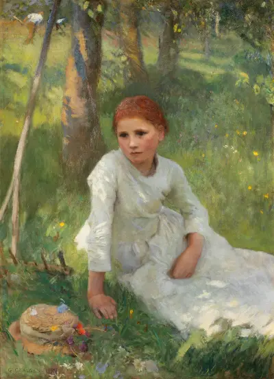 Noon in the Hayfield av Sir George Clausen