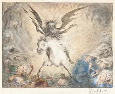 „Crinolina“ – und die Folgen(Vorderseite) von George Cruikshank