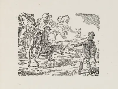 Illustrations for The Universal songster Pl.09 av George Cruikshank