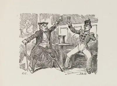 Illustrations for The Universal songster Pl.14 av George Cruikshank