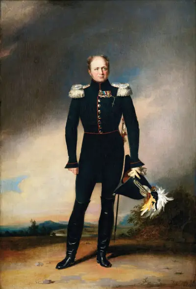 Portrait Of Tsar Alexander I av George Dawe