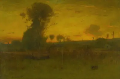 Efter solnedgången, Montclair, New Jersey av George Inness