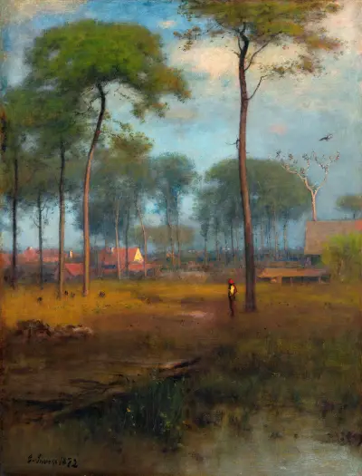 Tidig morgon, Tarpon Springs av George Inness