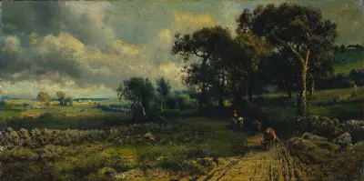 Lätta moln av George Inness