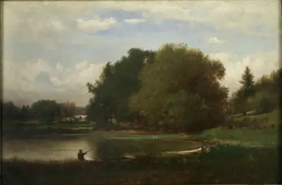 Landschaft, 1860 von George Inness