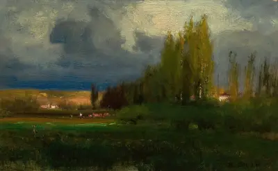 Landskapsstudie av George Inness