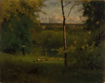 Utsikt över floden av George Inness