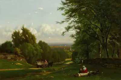 Near Leeds, New York av George Inness