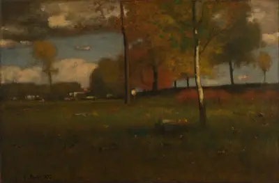 Near the Village, October von George Inness
