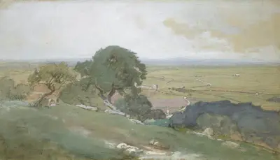 Olivträd vid Tivoli av George Inness