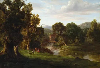 Den gamla kvarnen av George Inness
