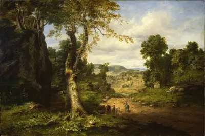 Vy i Berkshire County, Massachusetts, klarnande efter en septemberstorm av George Inness