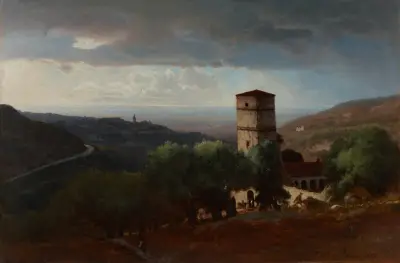 Utsikt över Rom från Tivoli av George Inness