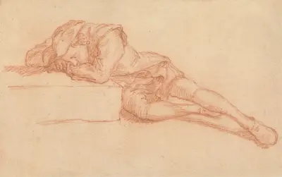 A Young Man Asleep av George Lambert