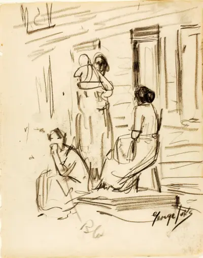 Group of Figures av George Luks