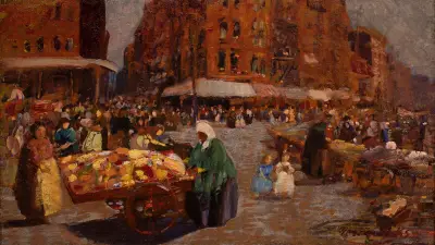 Houston Street av George Luks