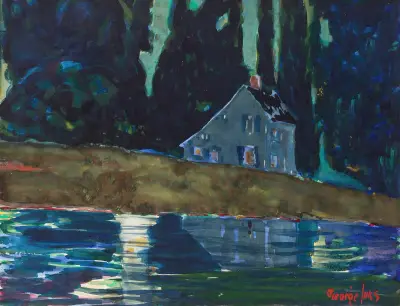 Saltbox av George Luks