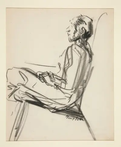 Seated Man av George Luks