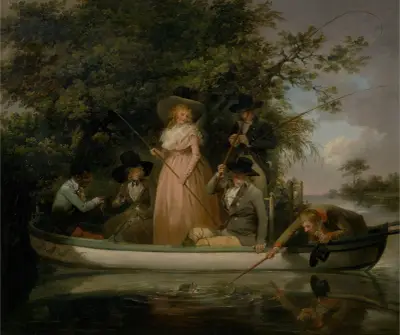 A Party Angling av George Morland
