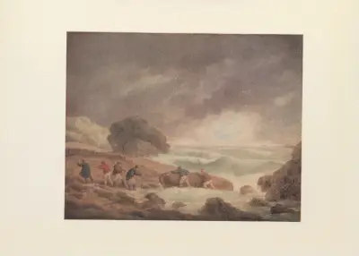 A Rocky Coast Scene, with Fishermen von George Morland