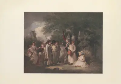 Barn som leker soldater av George Morland