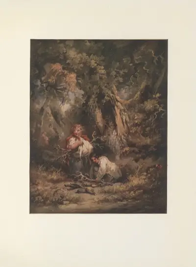 Gathering Sticks von George Morland