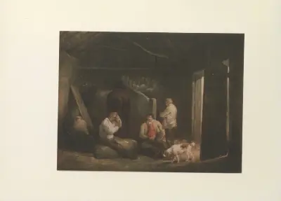 Interior of a Stable; Playing Cards von George Morland