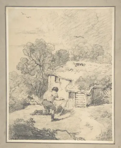 Landscape with Figure von George Morland