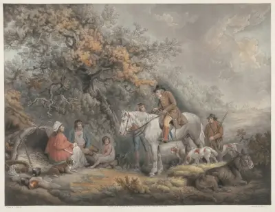 Morning or the Benevolent Sportsman von George Morland