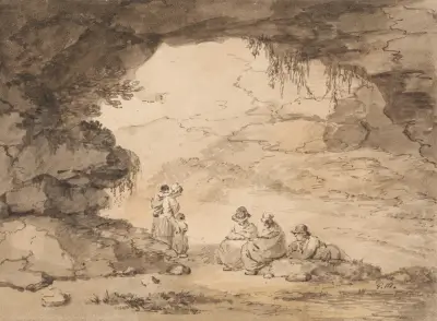 Bönder i en grotta av George Morland