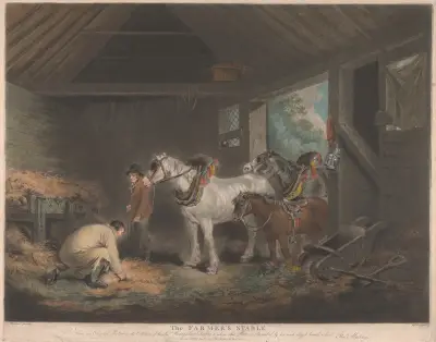 The Farmer’s Stable von George Morland