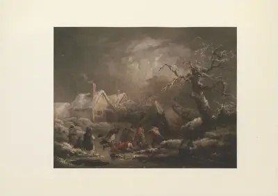 Winter; Skating von George Morland