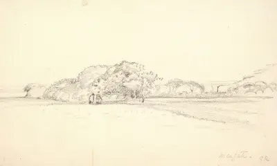 Landskap vid Margate av George Richmond
