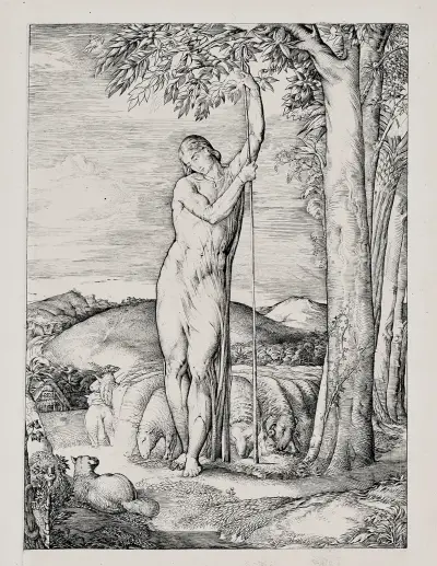 The Shepherd – Christ the Good Shepherd av George Richmond