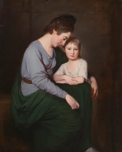Ann Wilson med sin dotter Sybil av George Romney