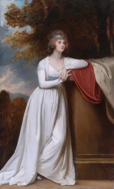 Barbara, Marchioness of Donegall av George Romney